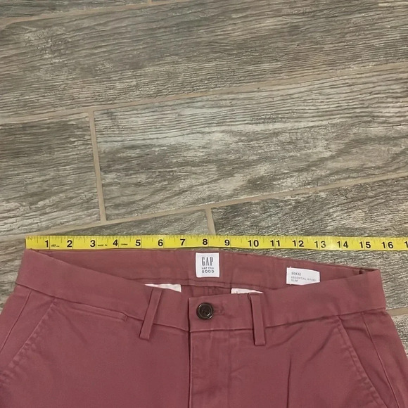 GAP Men's Essential Slim Fit Khaki Chino Pants Earthenware Red Size 30 X 32 - Picture 5 of 11